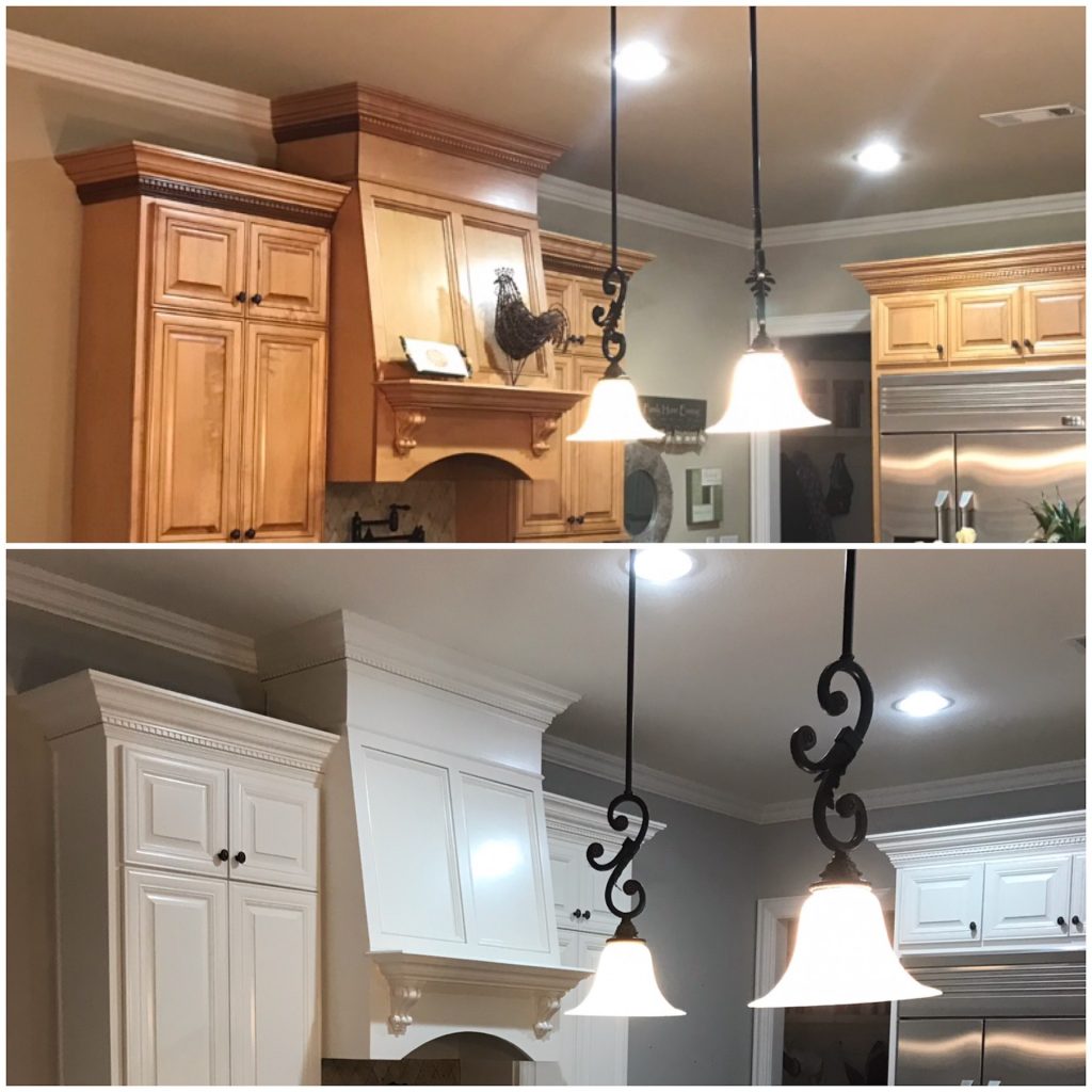 Before and After Cabinet Painting