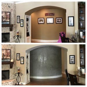 venetian plaster before and after