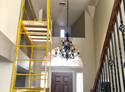 Painting Foyer in Plano TX