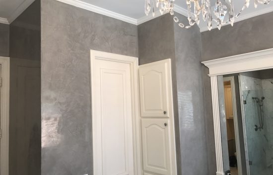 venetian plaster bath grey