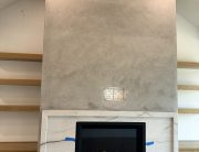 Marmorino Plaster Fireplace